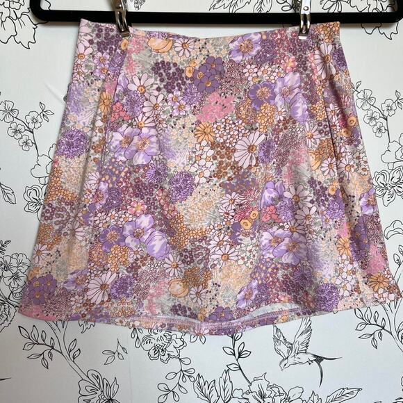 Altar'd State Dresses & Skirts - Altard stare purple floral mini skirt